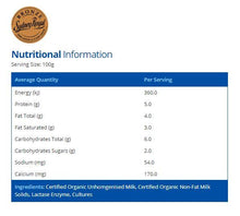 Load image into Gallery viewer, Barambah Organics - Yoghurt Natural Lactose Free (500g)