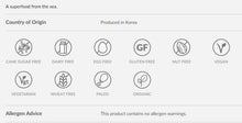 Load image into Gallery viewer, Honest to Goodness - Organic roasted seaweed Snack - Sea Salt (4g)
