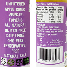 Load image into Gallery viewer, Rybian - Chia Salad Dressing - Thai (350mL)

