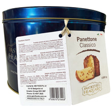 Load image into Gallery viewer, Pasticceria Fraccaro - Bread Panettone Classico - Blue Tin Box (1kg)
